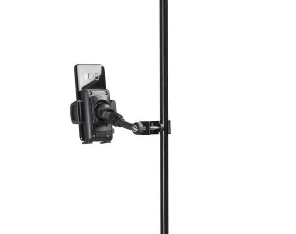COMPATIBLE WITH DEVICES 2.362-3.307", FLEXIBLE BALL JOINT, 360° ROTATON,FLEXIBLE SUPPORT ARM: 3.937"